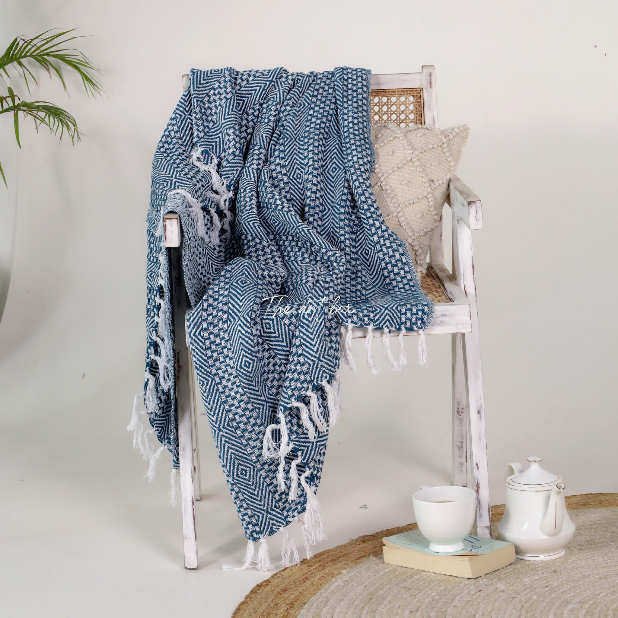 Boho Reversible Hand Tufted Throw