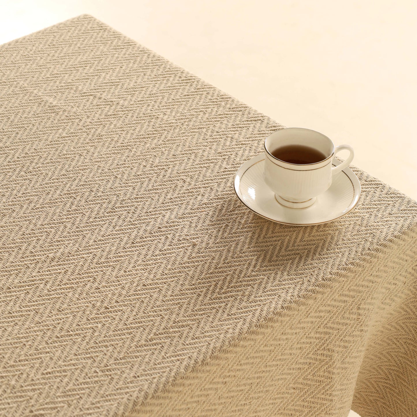 Gray Cotton Tablecloth