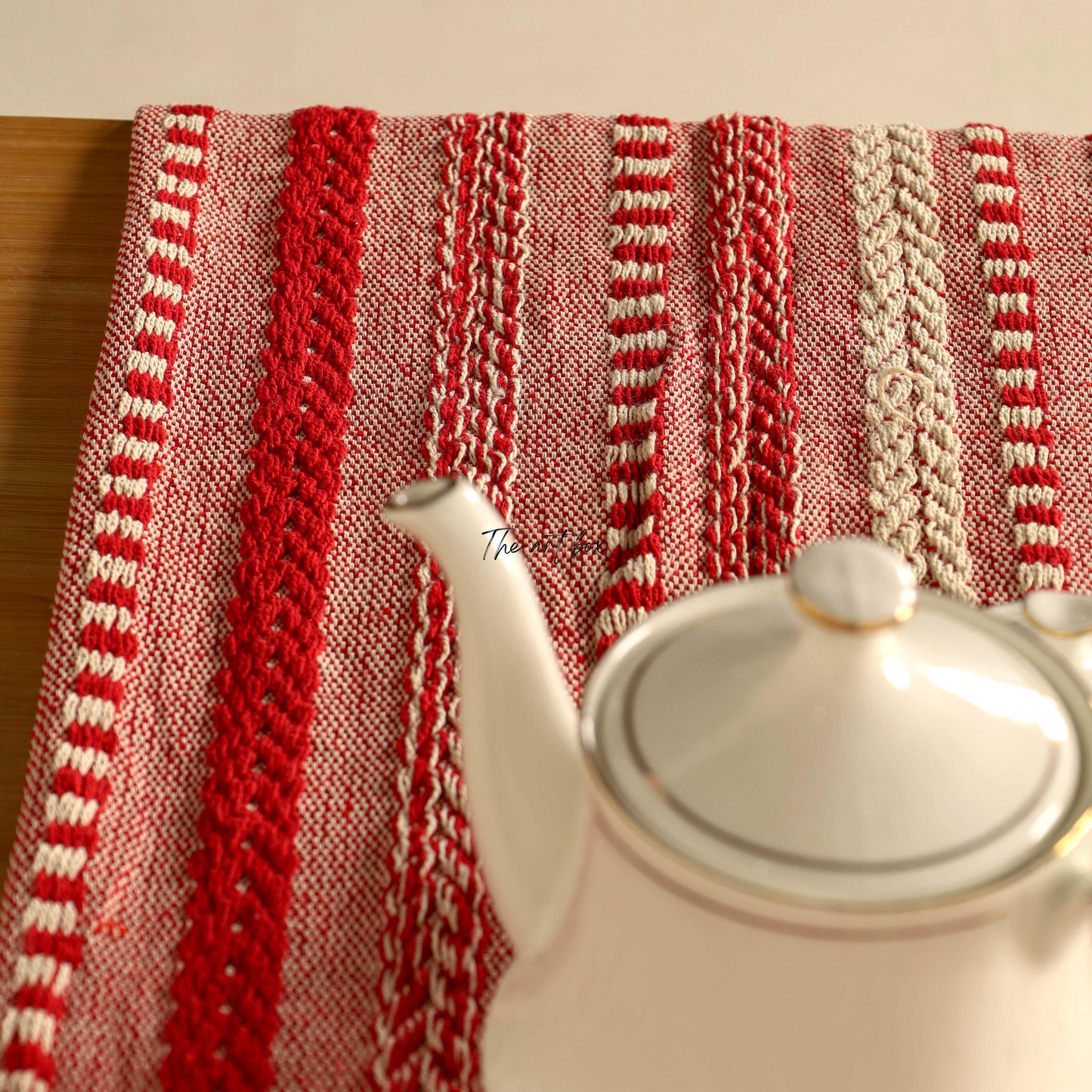 Red Striped Table Runner