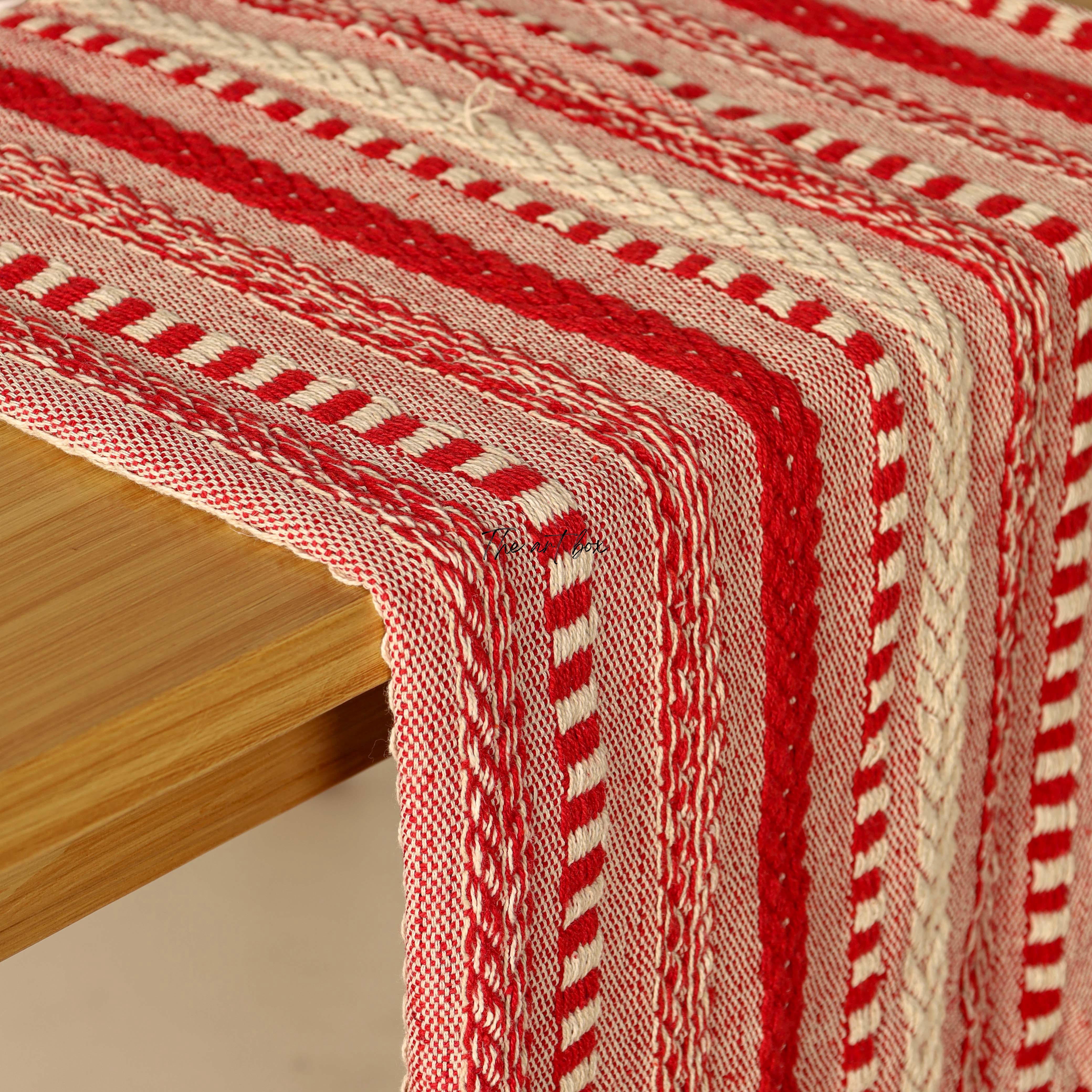 Red Striped Table Runner