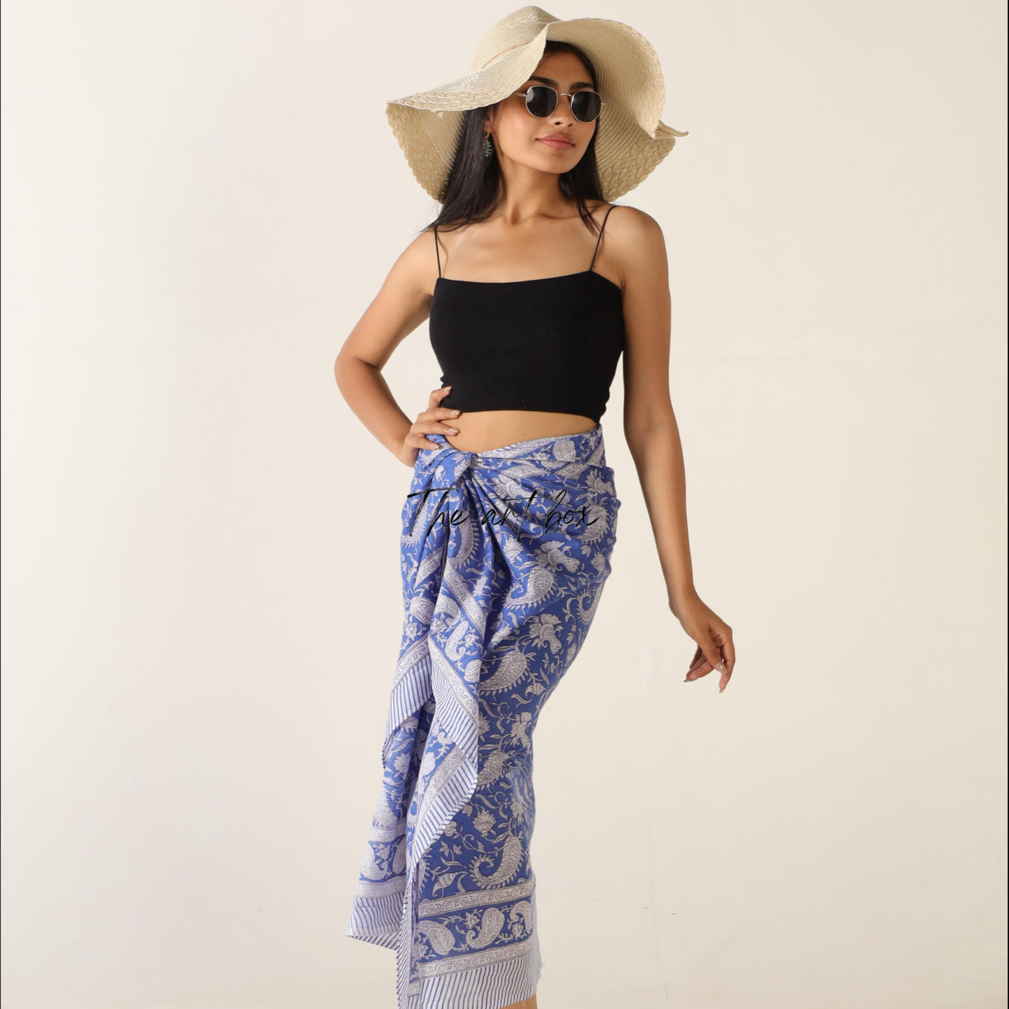 Floral Fantasy Tropicana Twist Cotton Sarong Pareo