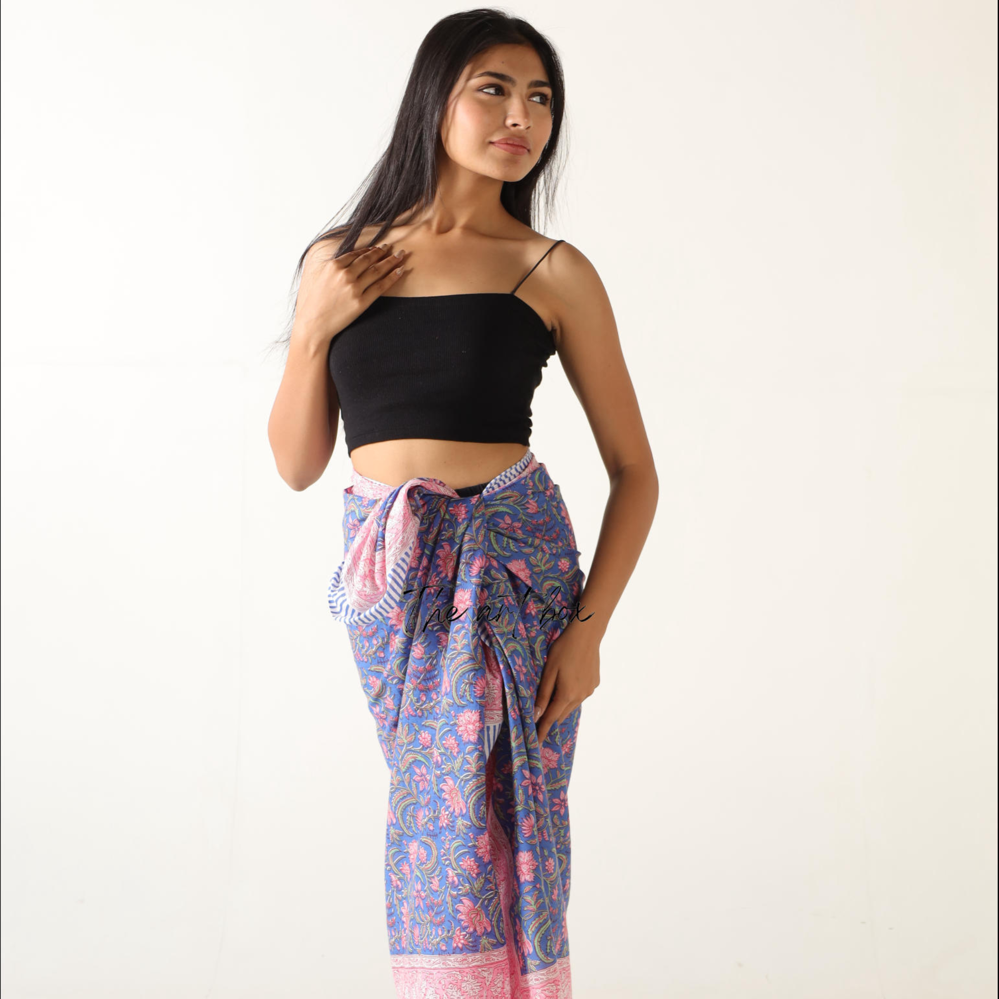 Floral Delight Cotton Sarong Pareo for Exotic Escapes