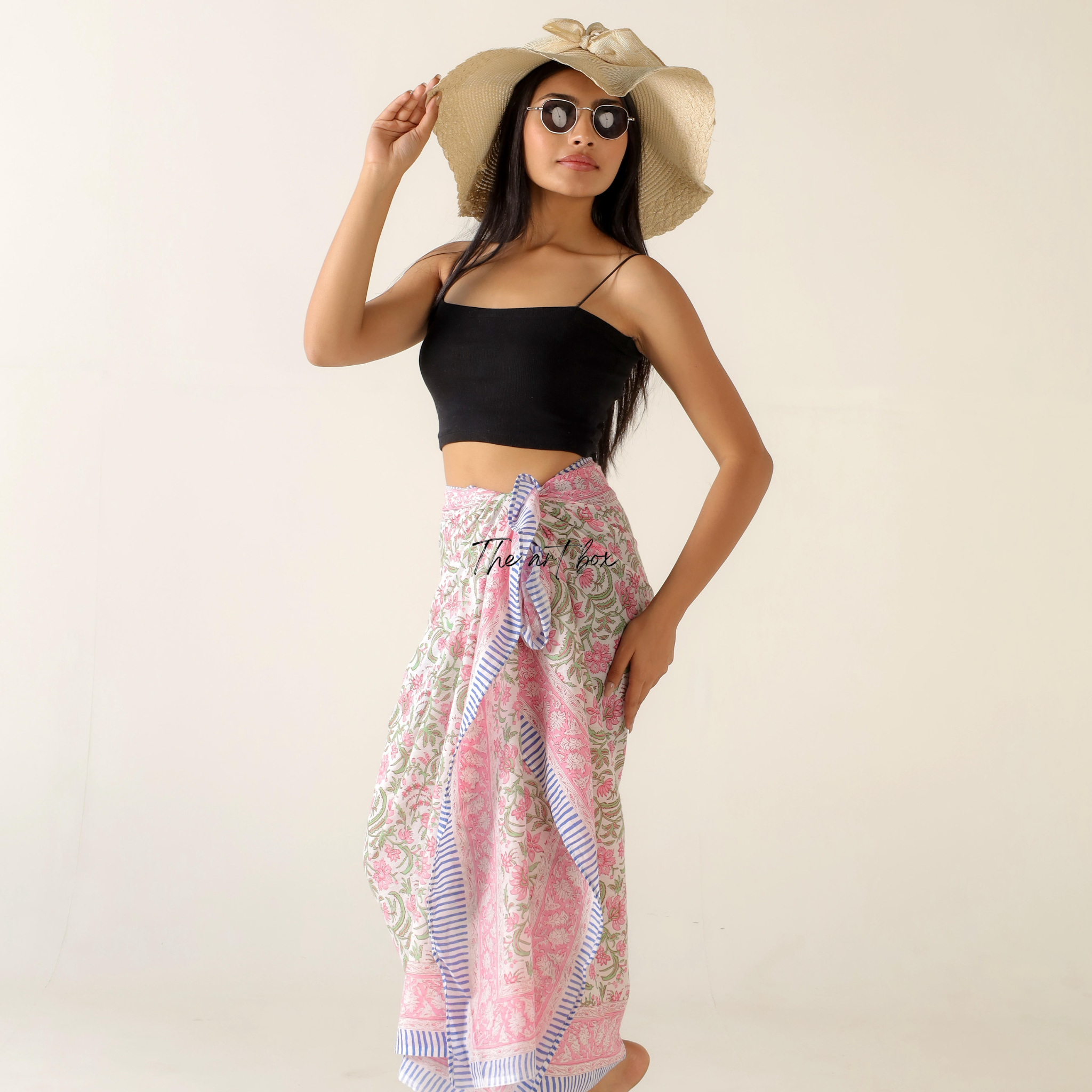 Island Escape Cotton Floral Sarong Pareo