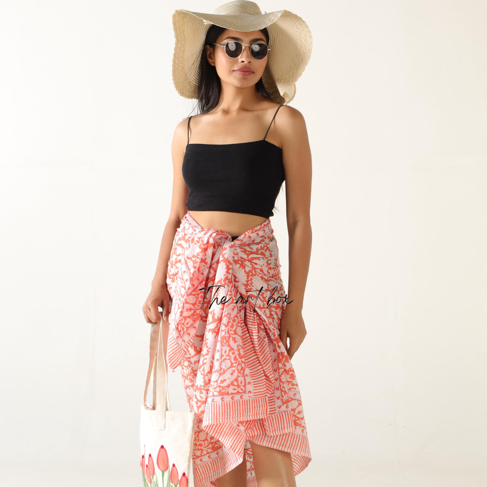 Island Chic Tropicana Twist Floral Sarong Pareo for Exotic Getaways