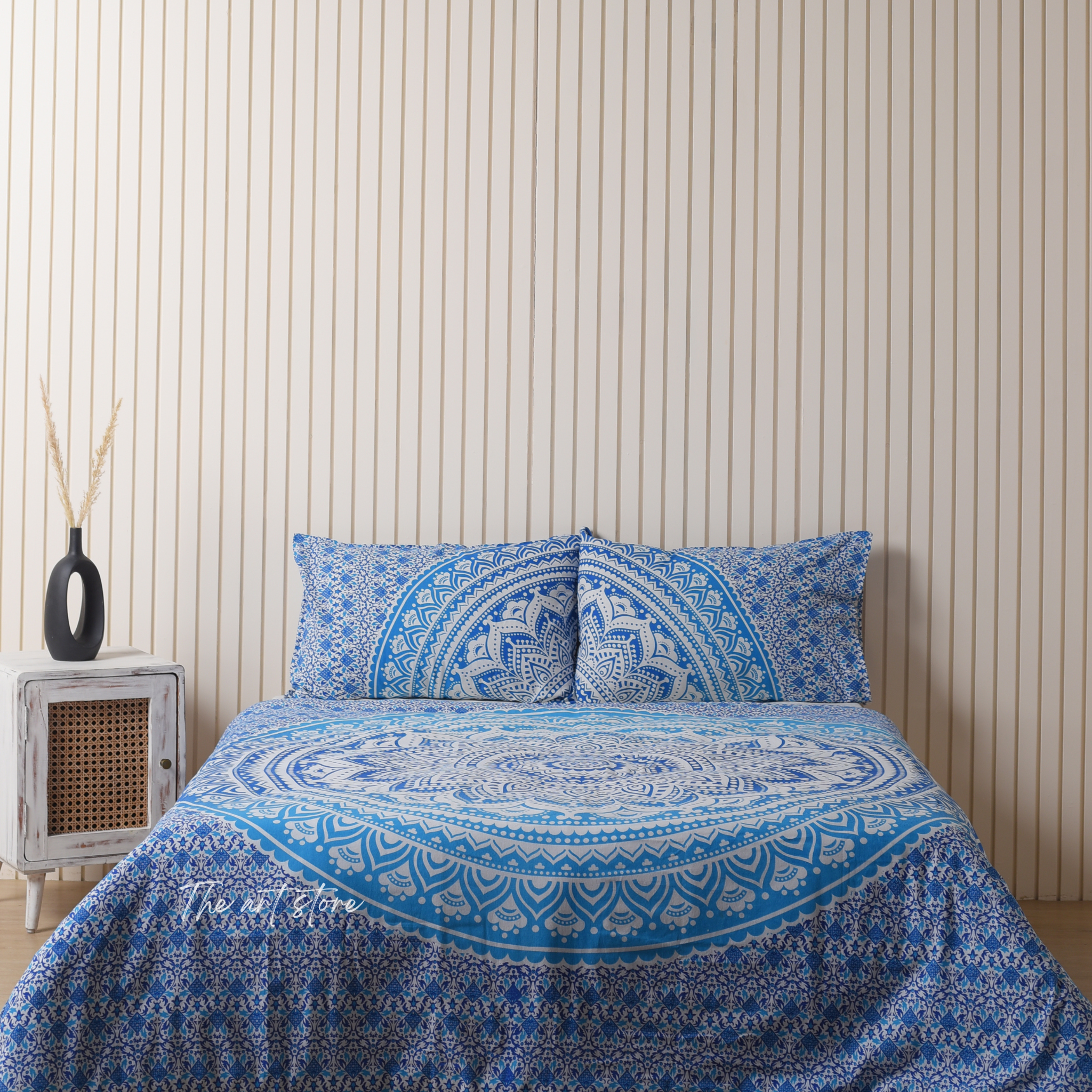 Blue Mandala Duvet Covers with Pillow Covers