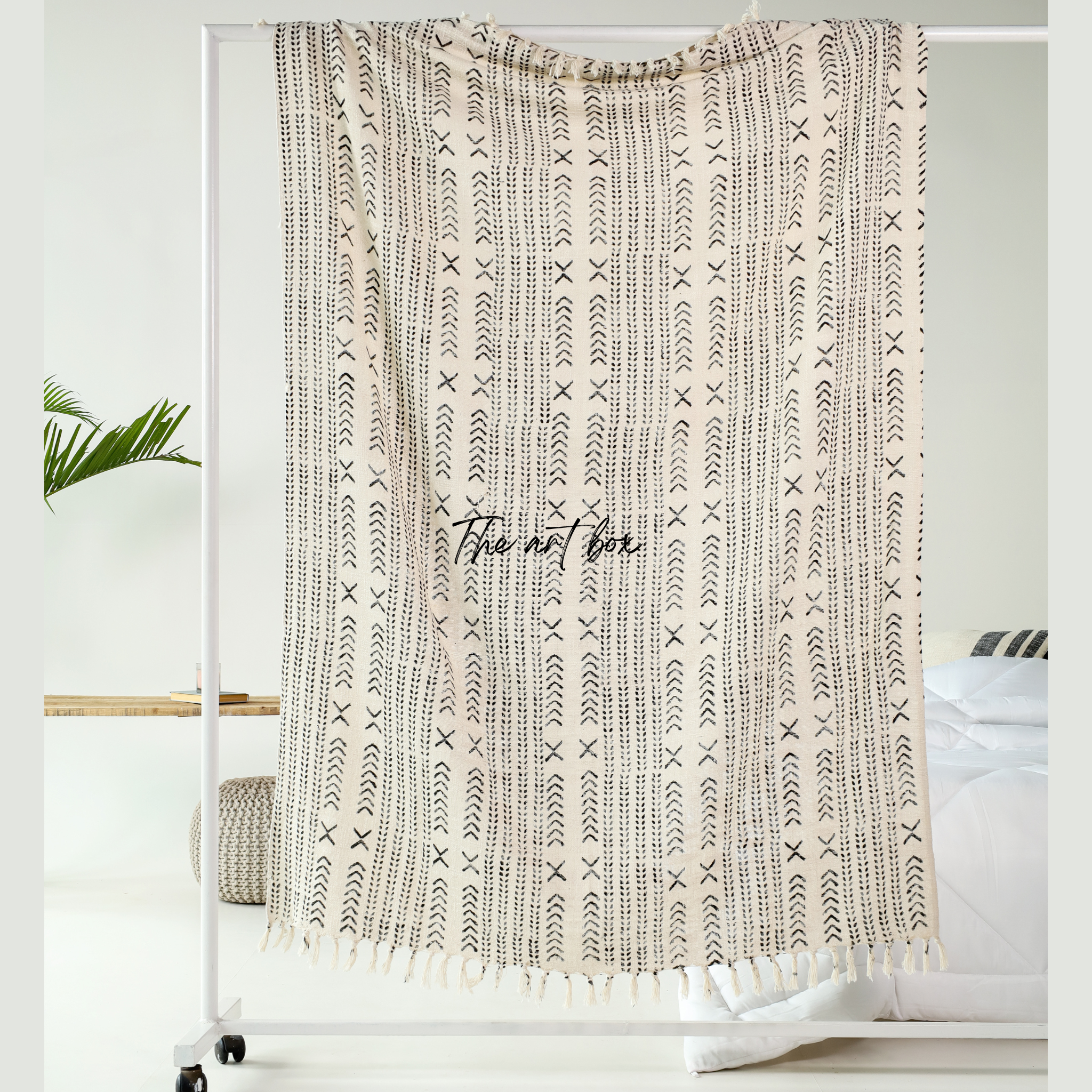 Ethnic Beach Pigment Print Throw