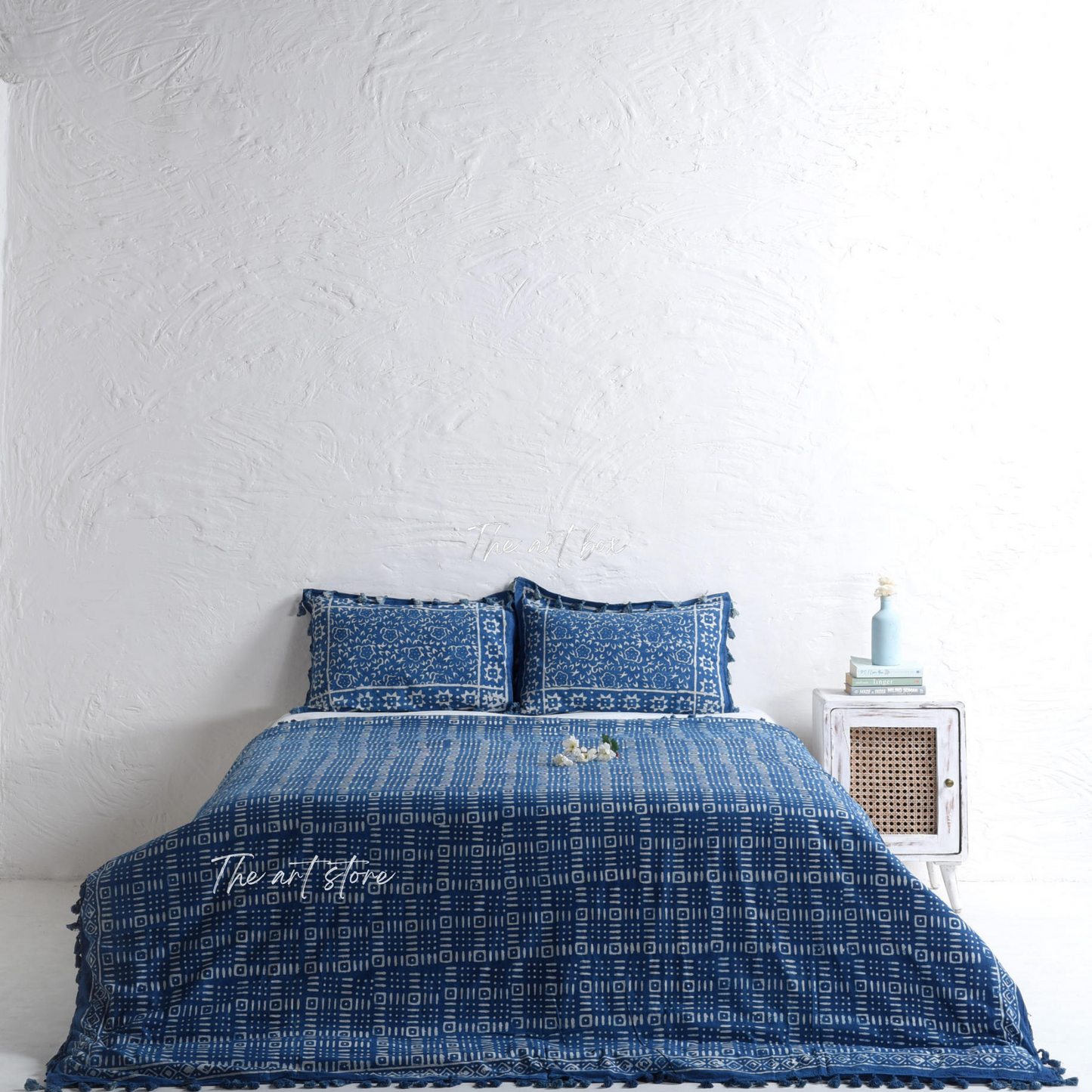Premium Quality Block Printed Duvet Cover and Pillow Set