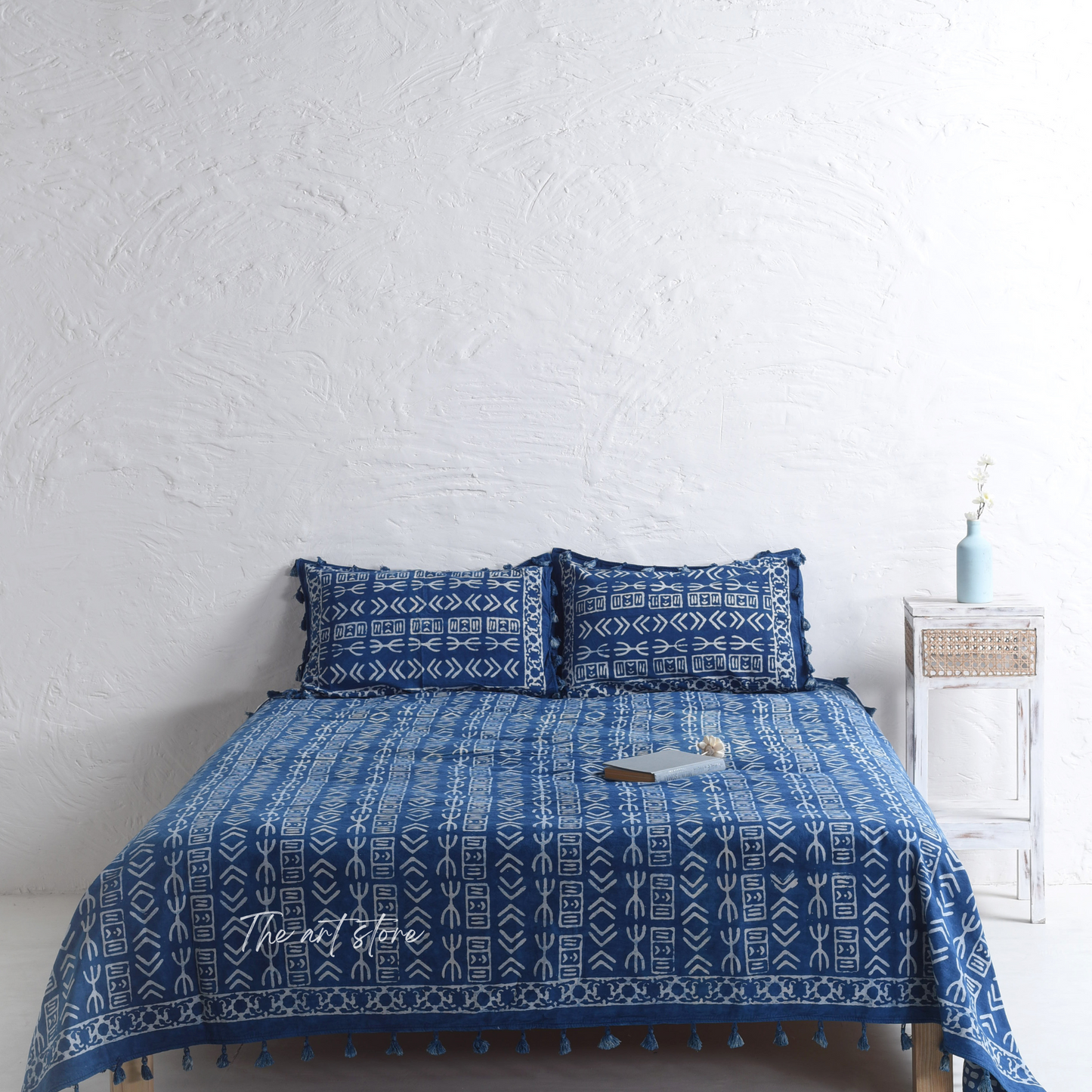 Mud Cloth Luxury Block Printed Bedsheet and Pillow Set