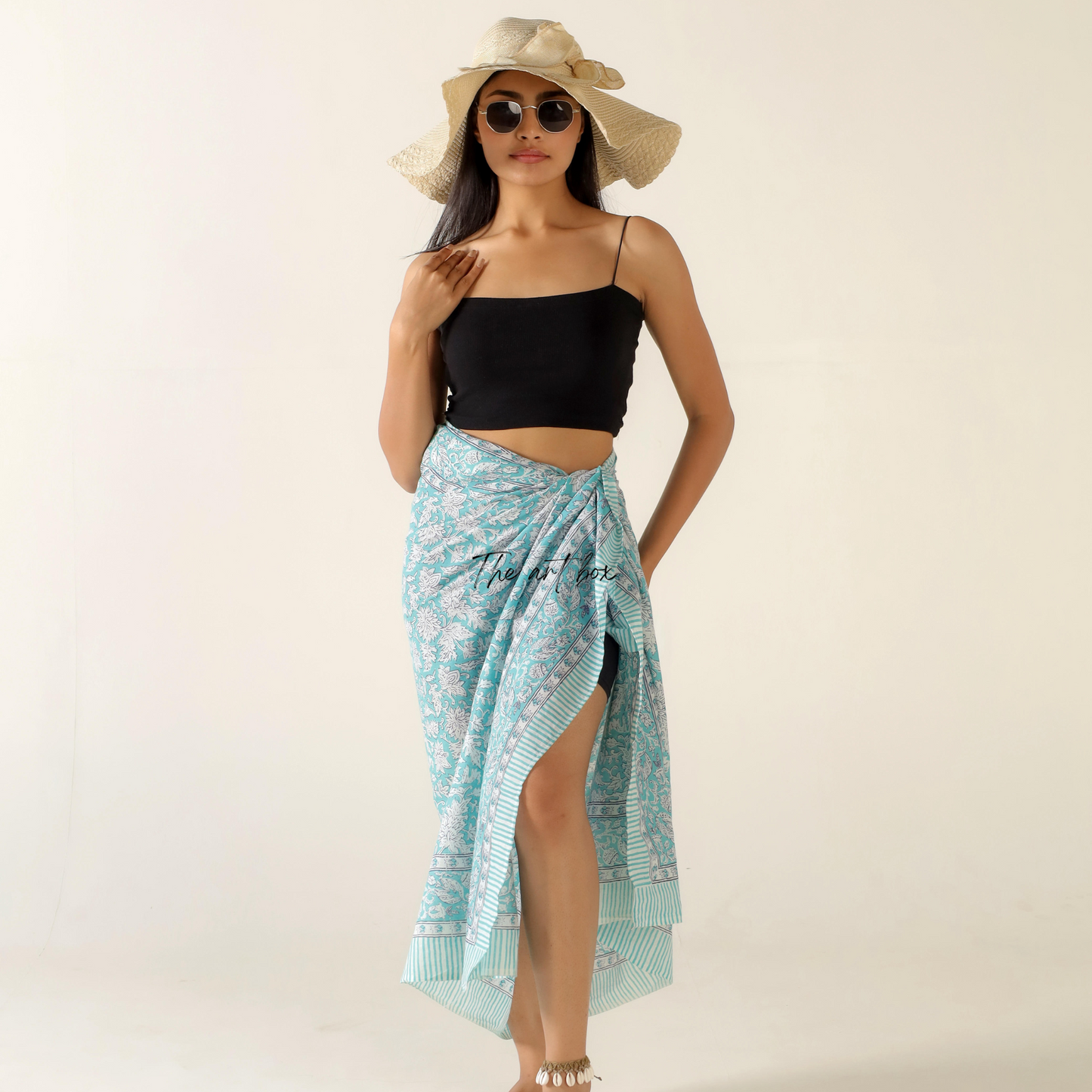 Sunflower Serenade Floral Sarong Pareo for Sunny Days