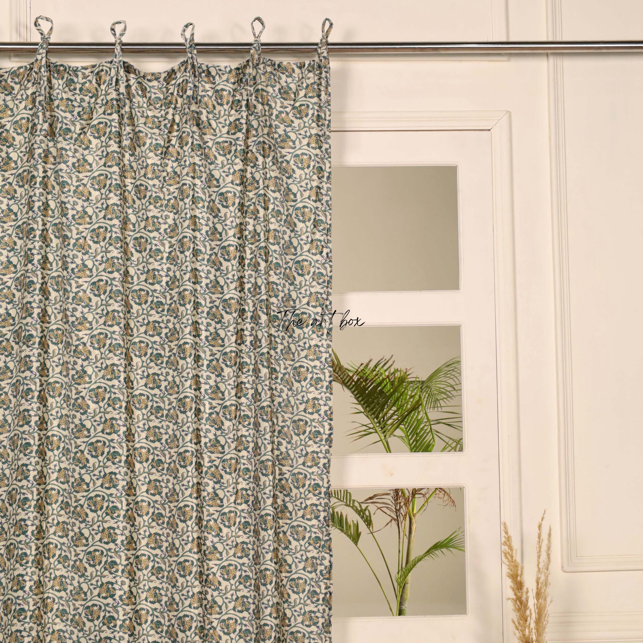 Grey Velvet Curtains - 1 panel set