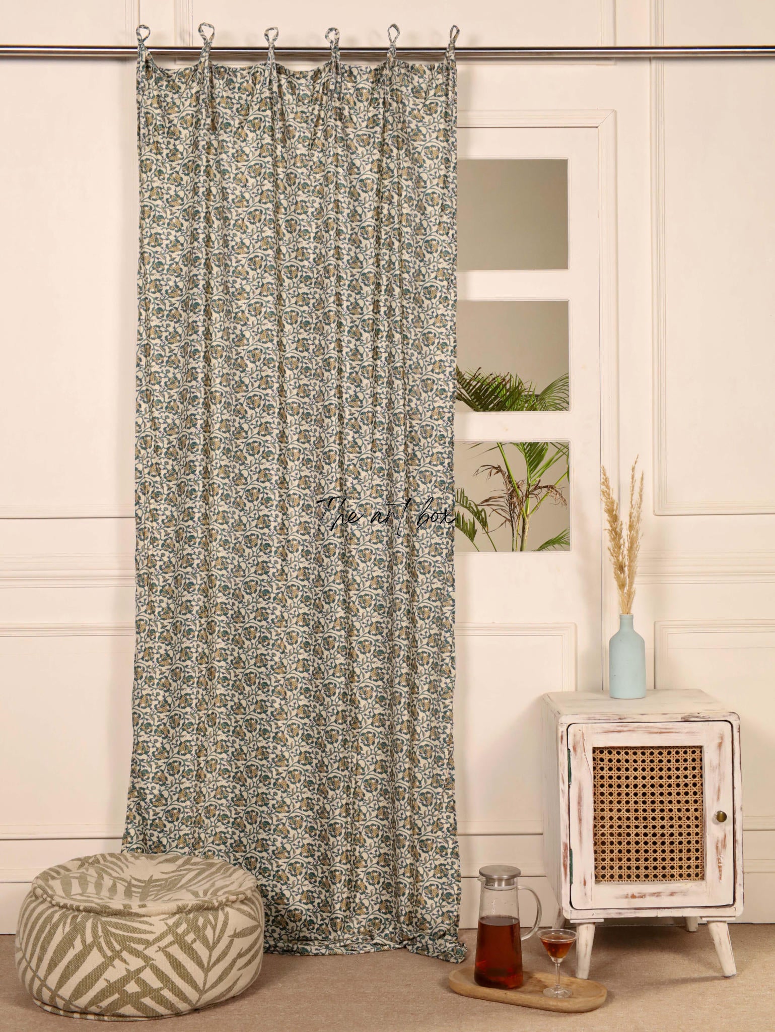 Grey Velvet Curtains - 1 panel set