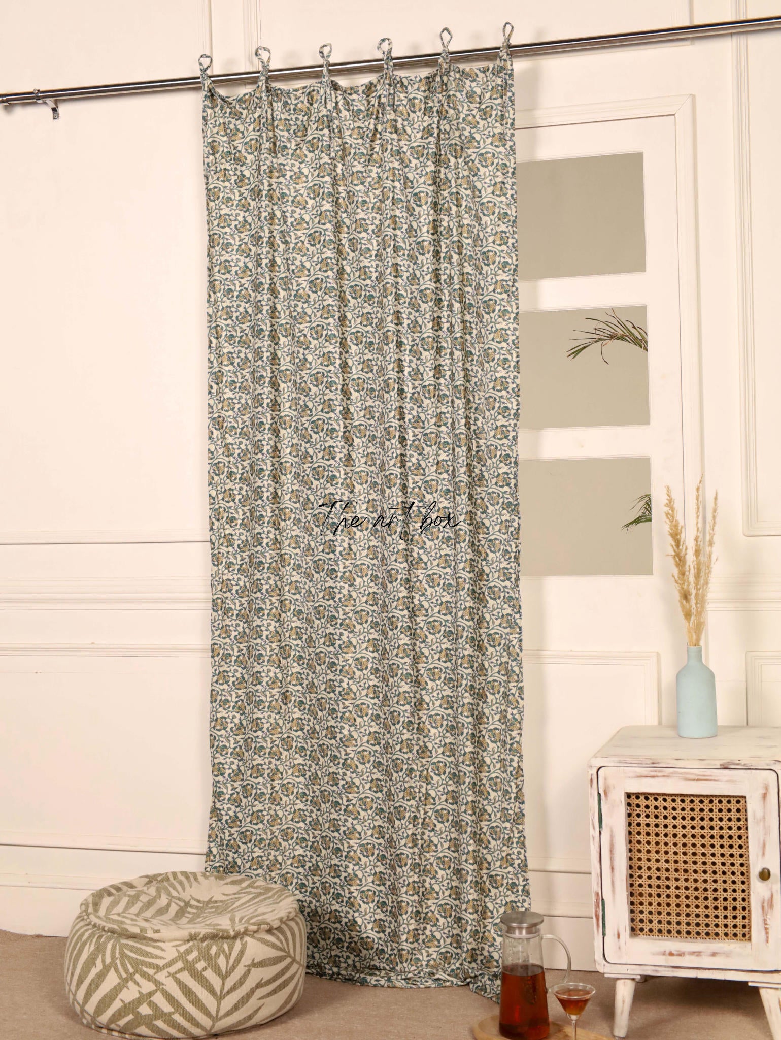 Grey Velvet Curtains - 1 panel set