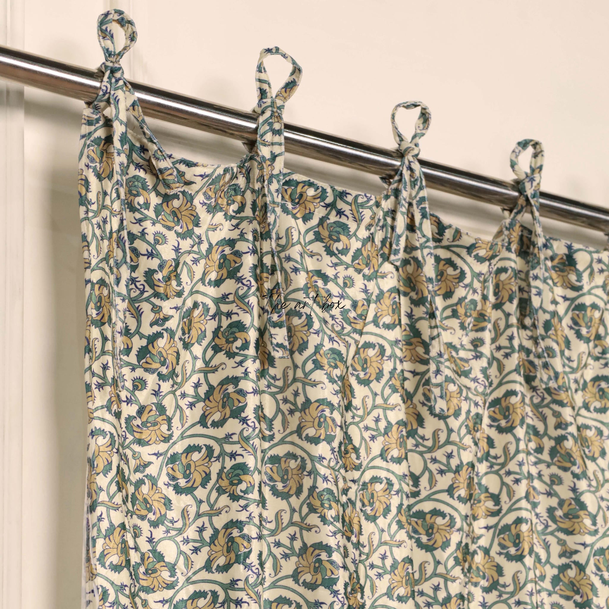 Grey Velvet Curtains - 1 panel set