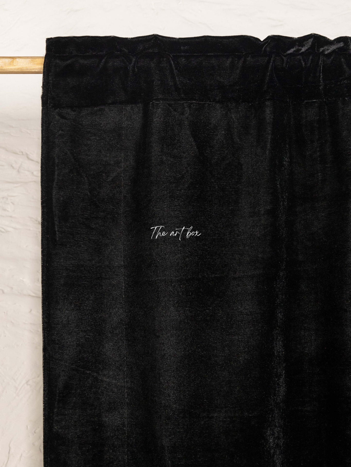 Black Velvet Curtains - 2 panel set