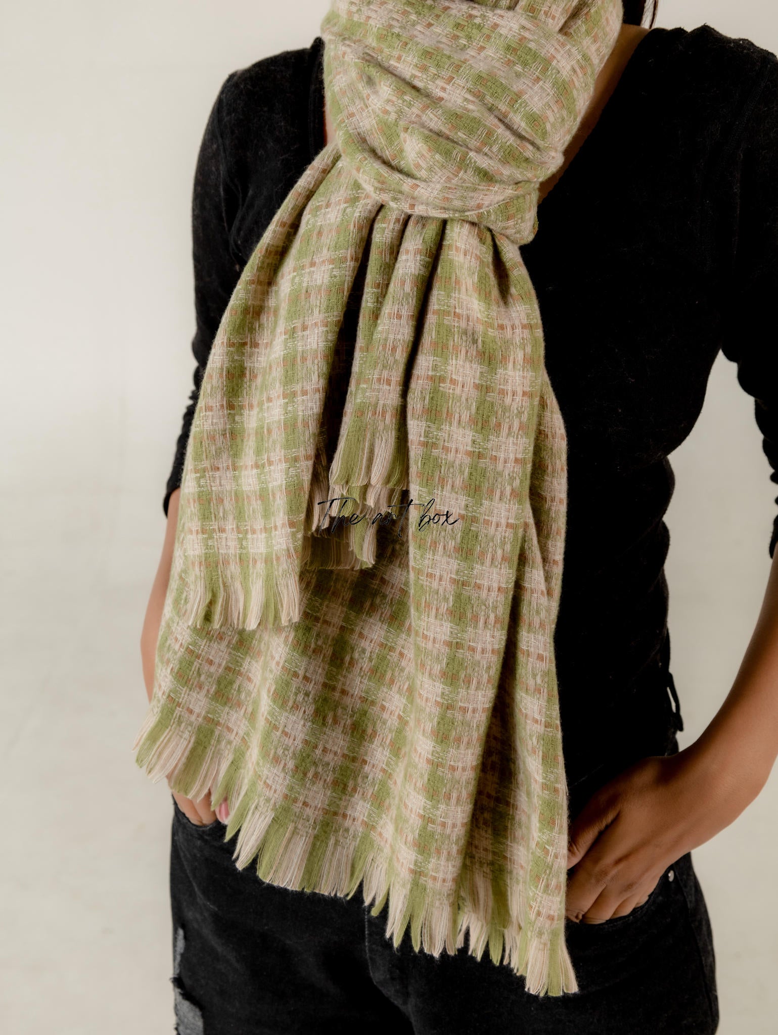 Luxurious Layers Cotton Woolen Scarves for Effortless Style