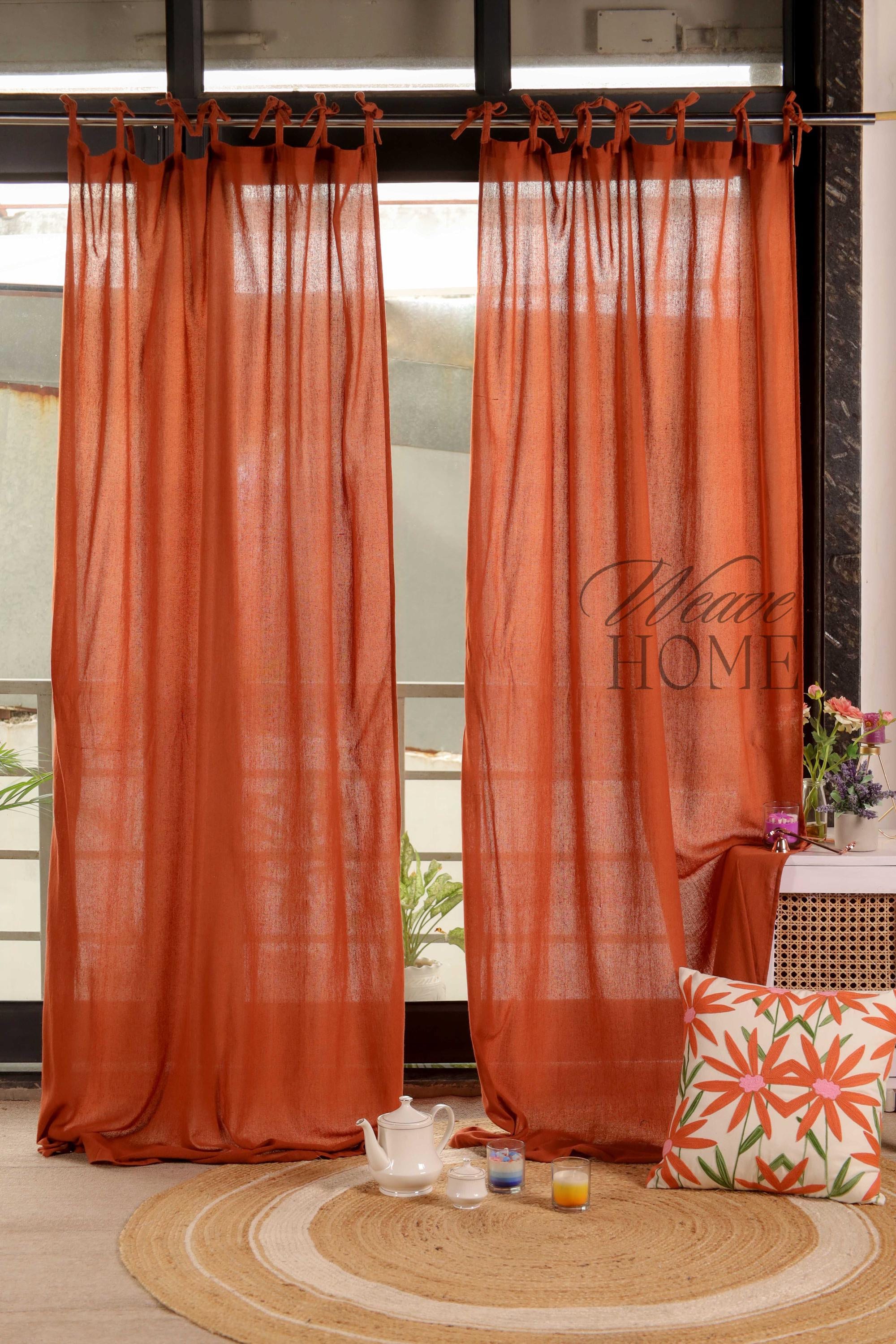 Sheer Curtain Panels for Bedroom, living room Curtains, Made with Gauze Fabric Custom Size Drapery