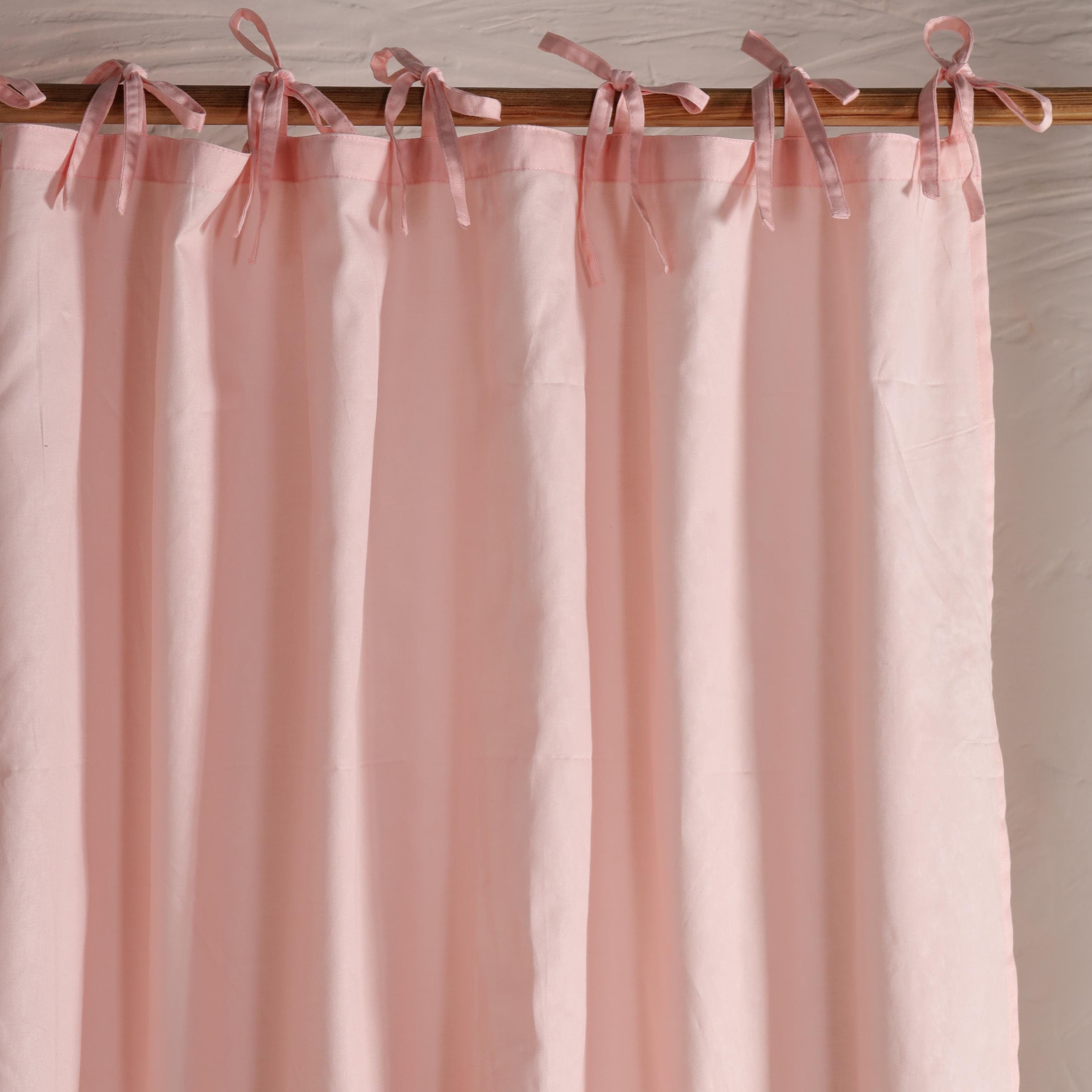 Blush Pink Satin Privacy Curtain, Decorate your House with  High Quality Curtains Drapes